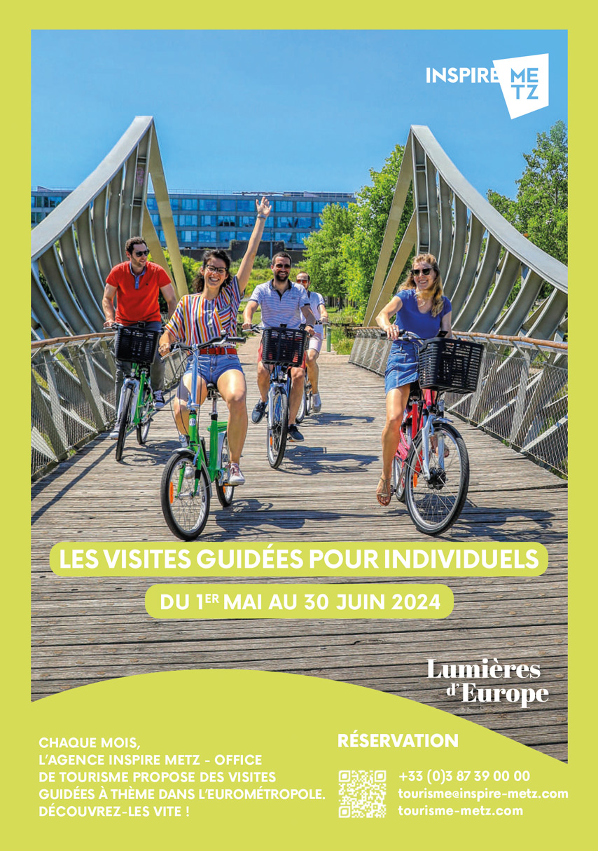 Visites guidées de l'Eurométropole de Metz pour individuels - du 1er mai au 30 juin
