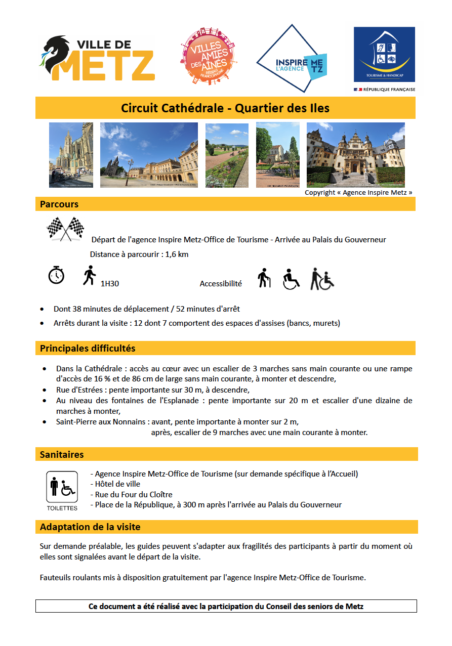 Fiche accessibilité visite guidée "Cathédrale – Quartier des Iles"