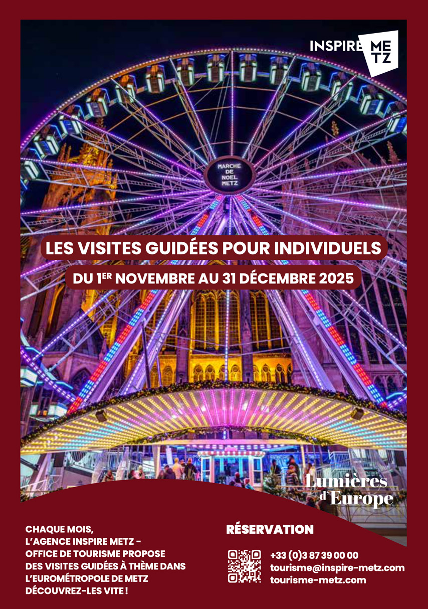 Visites guidées de l'Eurométropole de Metz pour individuels - du 1er novembre au 31 décembre 2025