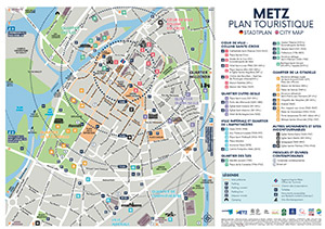 Toeristische kaart van Metz