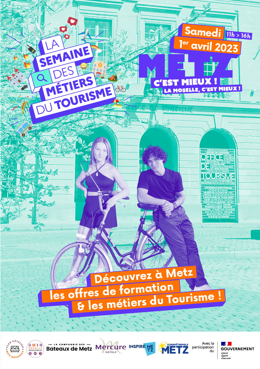 Semaine des métiers du tourisme : découvrez à Metz les offres de formations et les métiers du Tourisme